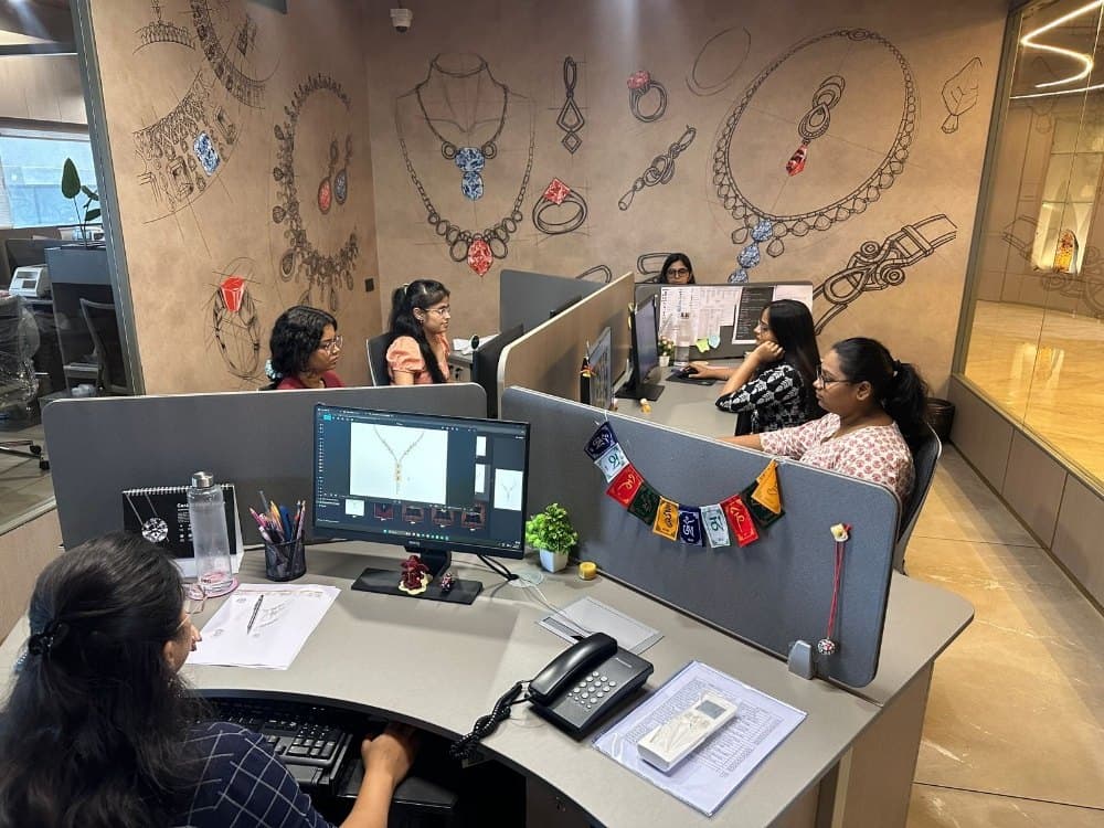 The design studio at the Kolhapur facility
