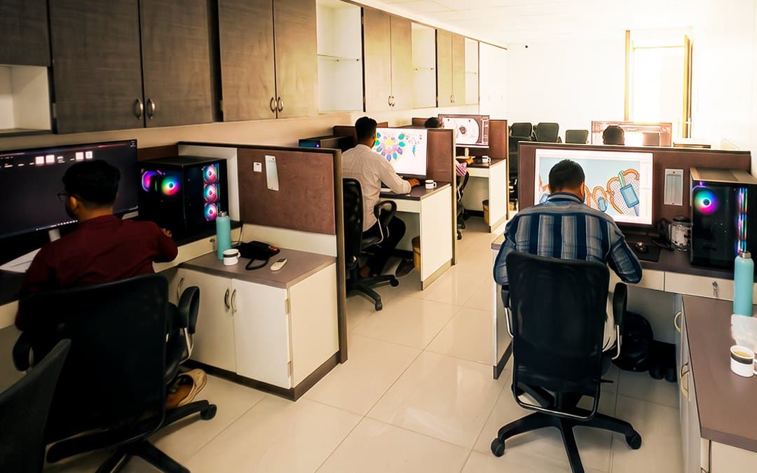 The design & cad studio at the Mumbai office